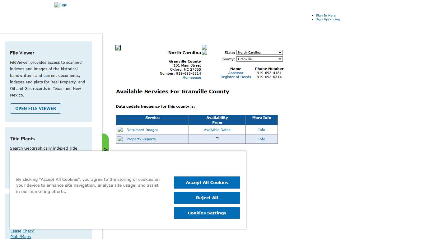 Search Granville County Public Property Records Online CourthouseDirect.com